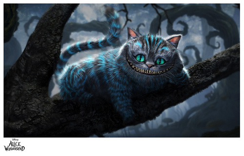 Tim Burton's Alice in Wonderland: "The Cheshire Cat" Artinsights Film Art