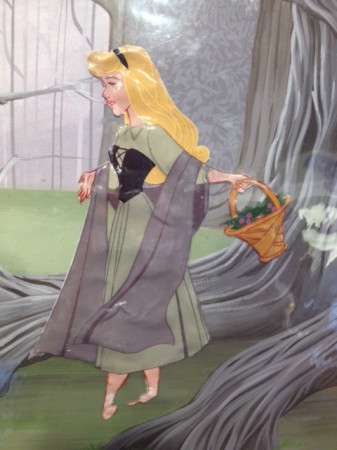 Damaged double laminated cel--a rare example of a vintage piece sold from "The Disney Art Program" between 1973-1986. 