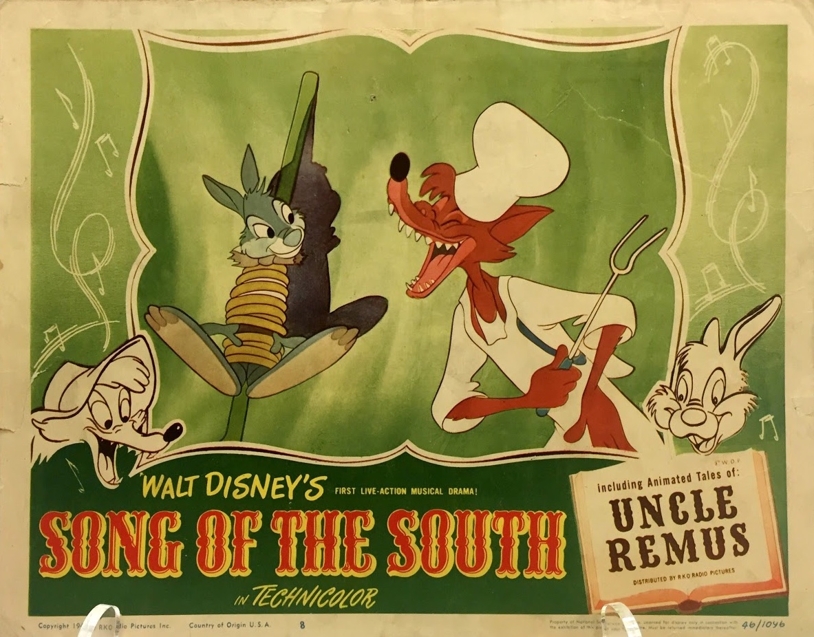 Song of the South animated section lobby card at ArtInsights