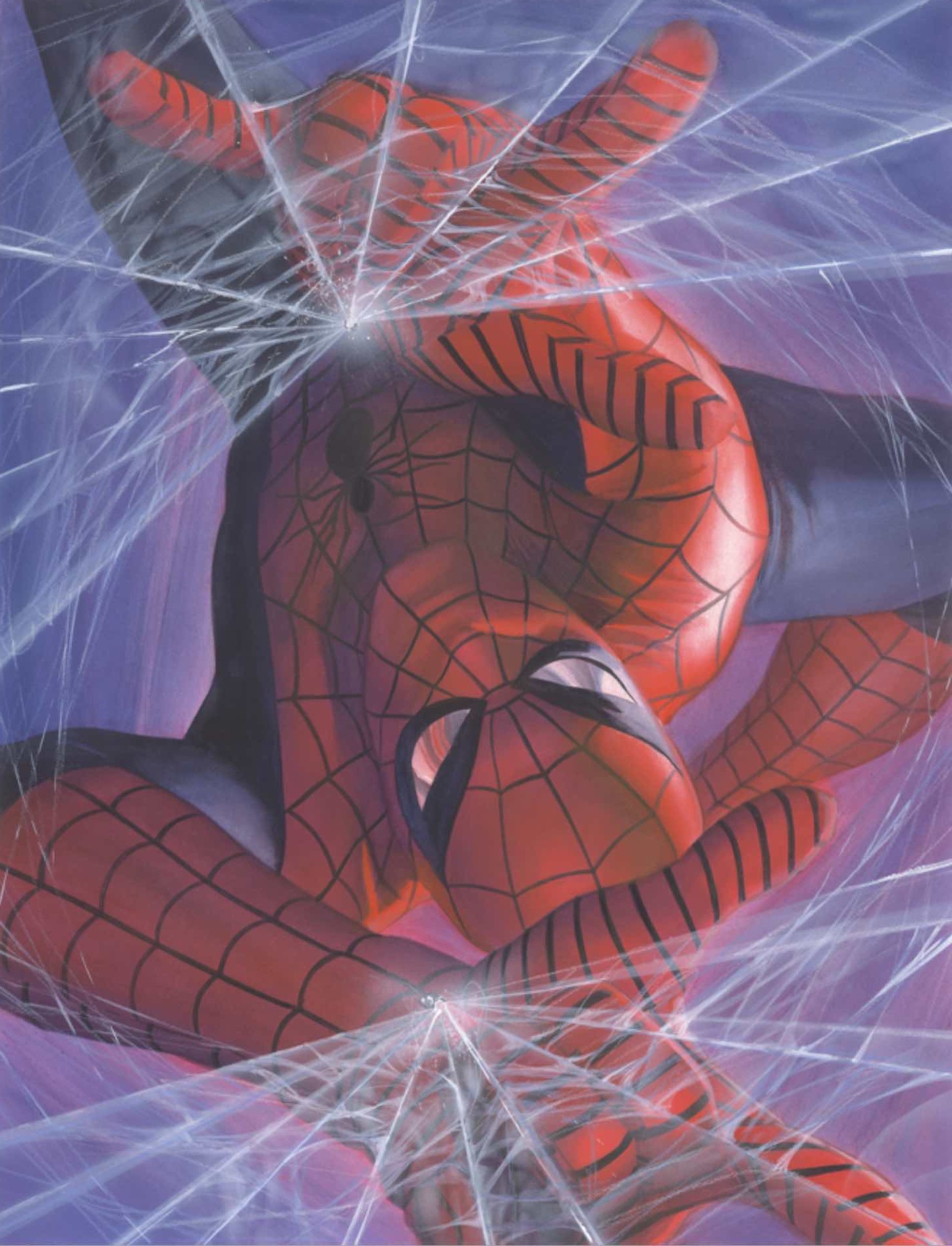 Marvelocity: Spider-Man Giclee on Canvas NYCC 2018 Premiere by Alex Ross