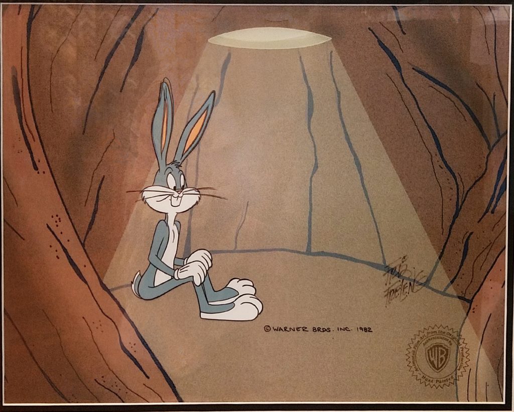 Bugs Bunny 1001 Rabbit Tales Original Production Cel by Friz Freleng