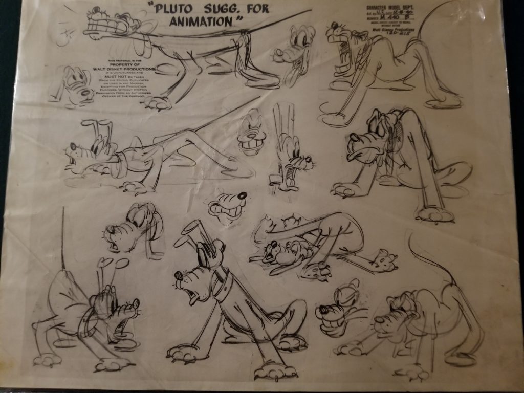 vintage disney art from the vault original Disney production drawings