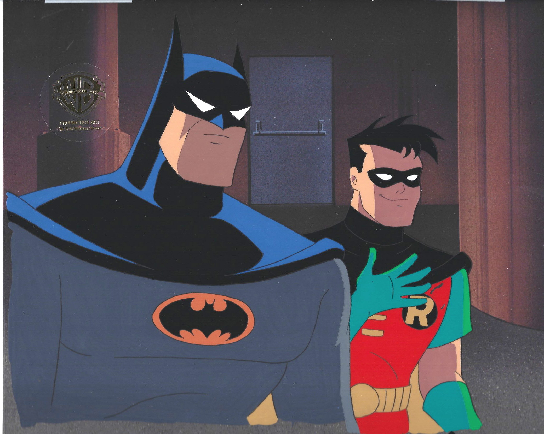 Batman and Robin Original Production Cel from Harlequinade Batman the  Animated Series