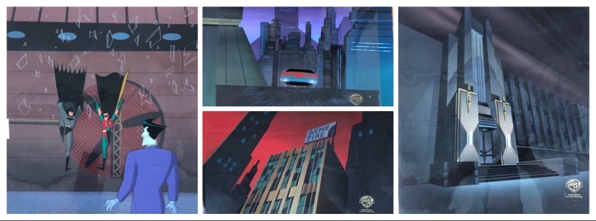 Batman animated series backgrounds Archives - Artinsights Film Art Gallery