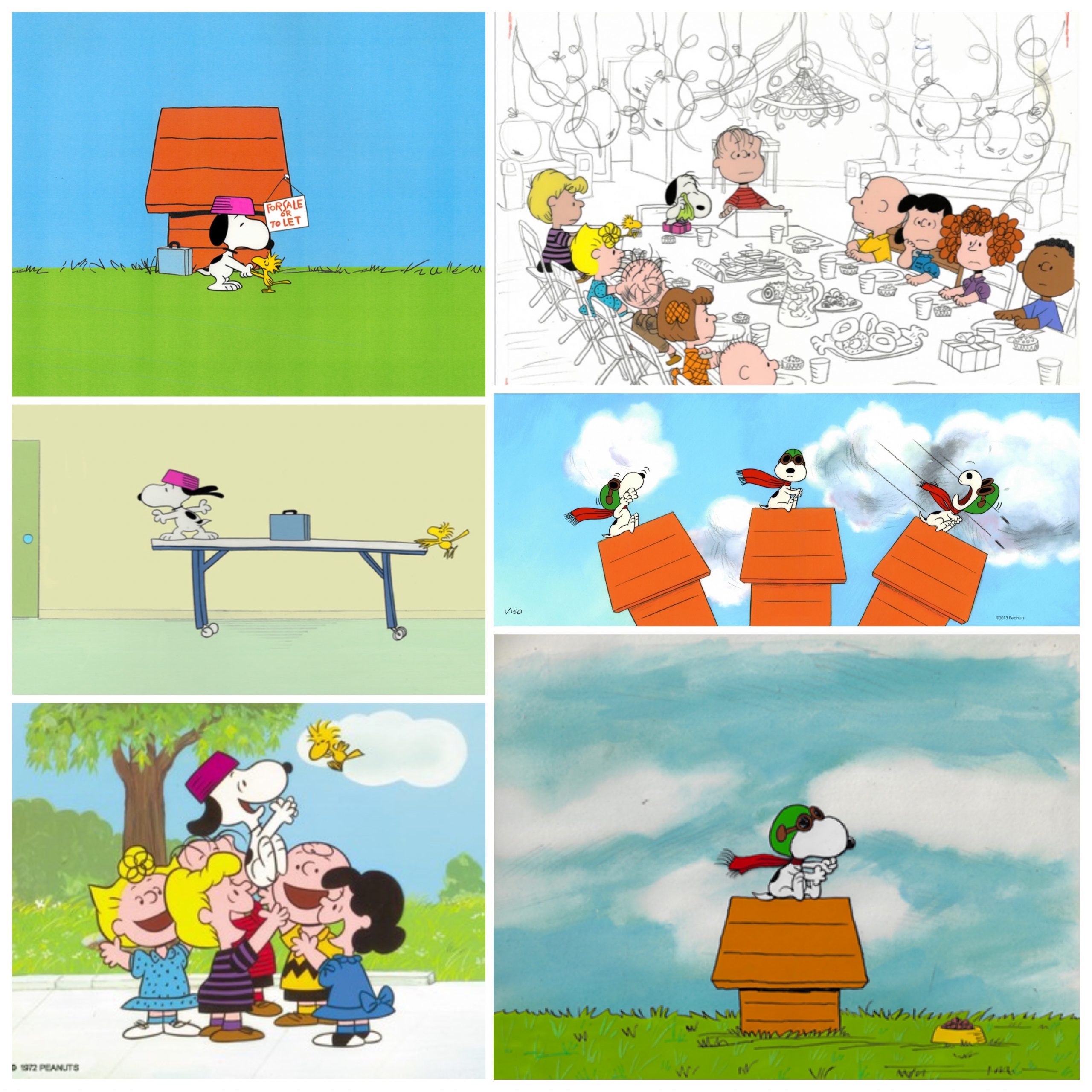 The Art of Snoopy: Peanuts cartoons Snoopy Flying Ace and Snoopy Come Home images
