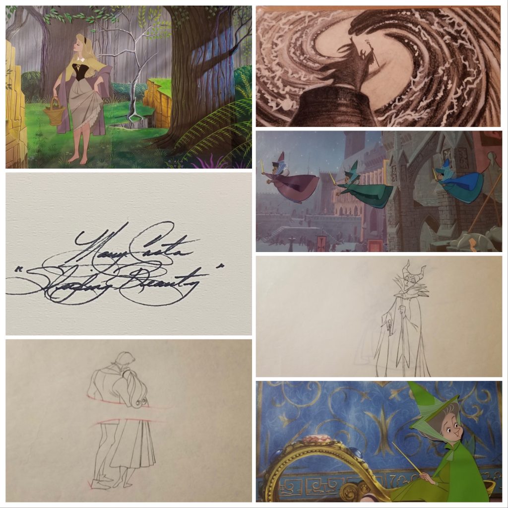 Images of original art used in the making of Sleeping Beauty
