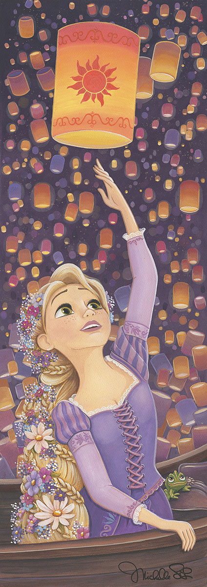 tangled rapunzel painting