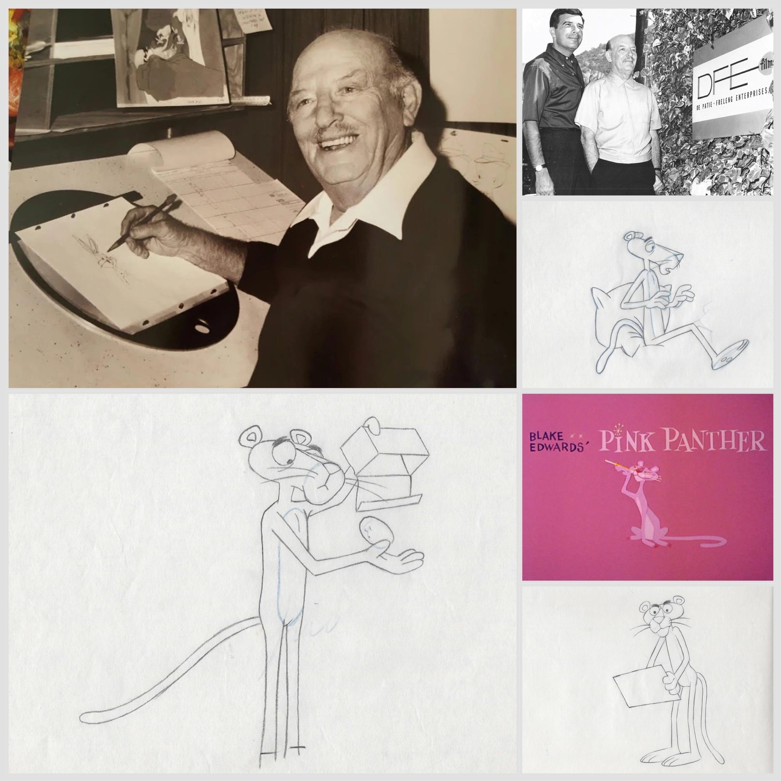 PINK PANTHER ORIGINAL ANIMATION PRODUCTION DRAWING (FROM THE 70'S) | eBay
