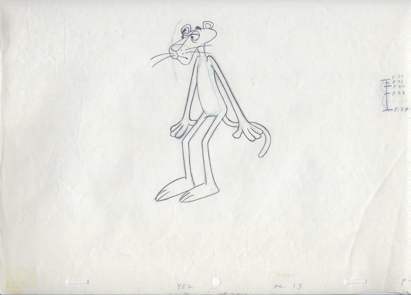 pink-panther-Olympinks original-production-drawing-from-friz-freleng